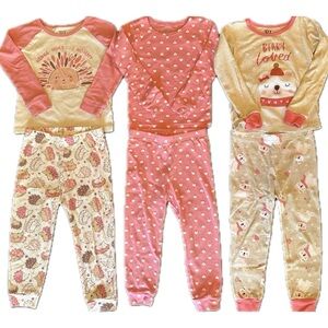 Children’s Place (PJ Place) Lot of 3 Matching Sets of PJs Baby Toddler Girl 2T